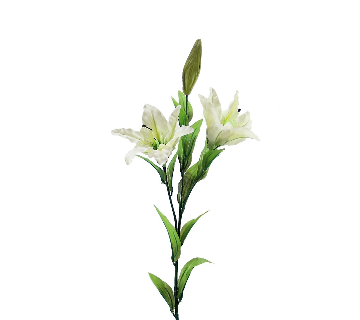 Yapay Lilyum Dal Beyaz 70 cm - Yapay Çiçek Dalları ve Demetleri