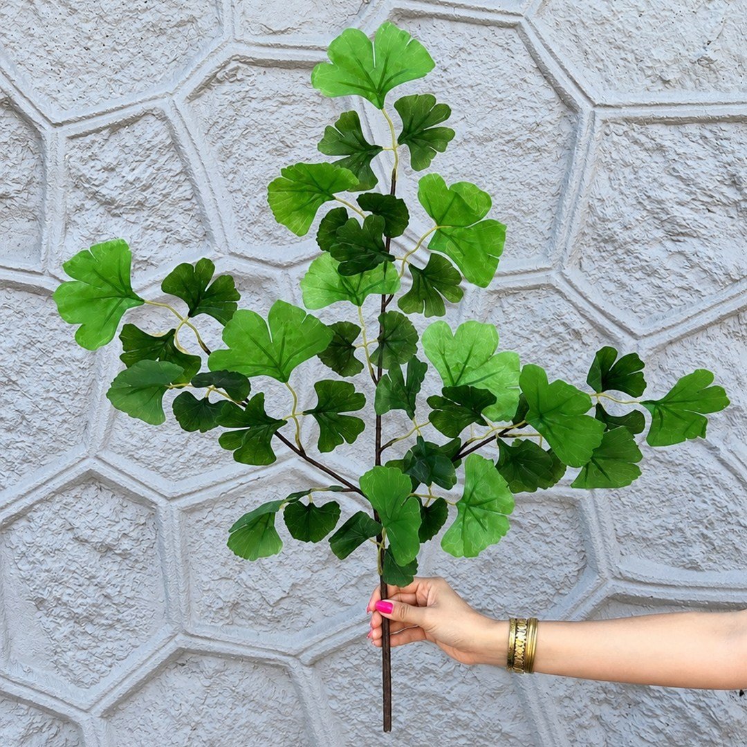 Yapay Mabet Yaprak 3 Dal Yeşil 65 cm - Yapay Ağaç Yaprakları