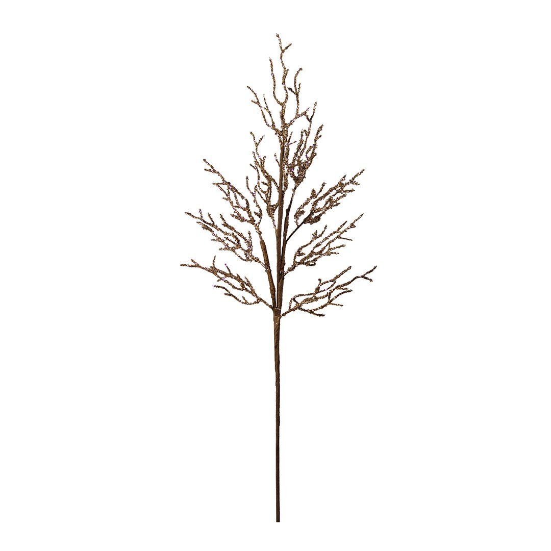 Yapay Mercan Dal Simli Bronz 70 cm - Kategorisiz