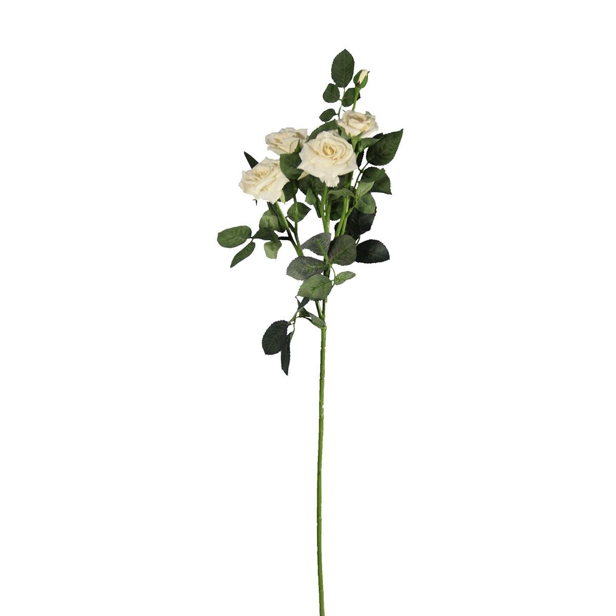Yapay Mini Çardak Gül Dal Krem 74 cm - Yapay Çiçek Dalları ve Demetleri