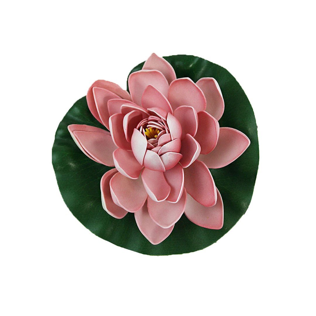 Yapay Nilüfer Pembe 18 cm - Yapay Köpük Çiçekler