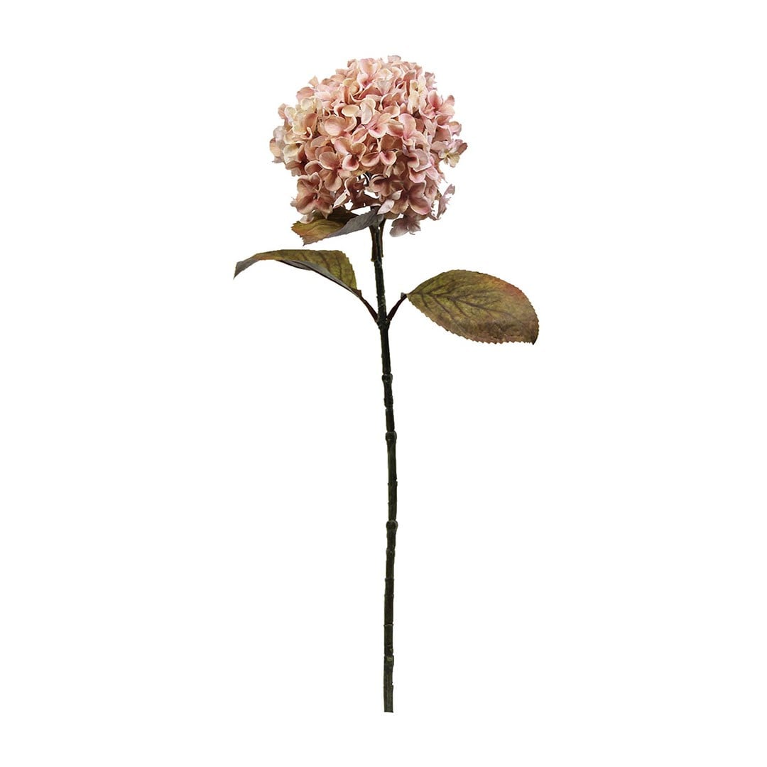 Yapay Ortanca Dal Vintage Pembe 70 cm - Yapay Çiçek Dalları ve Demetleri