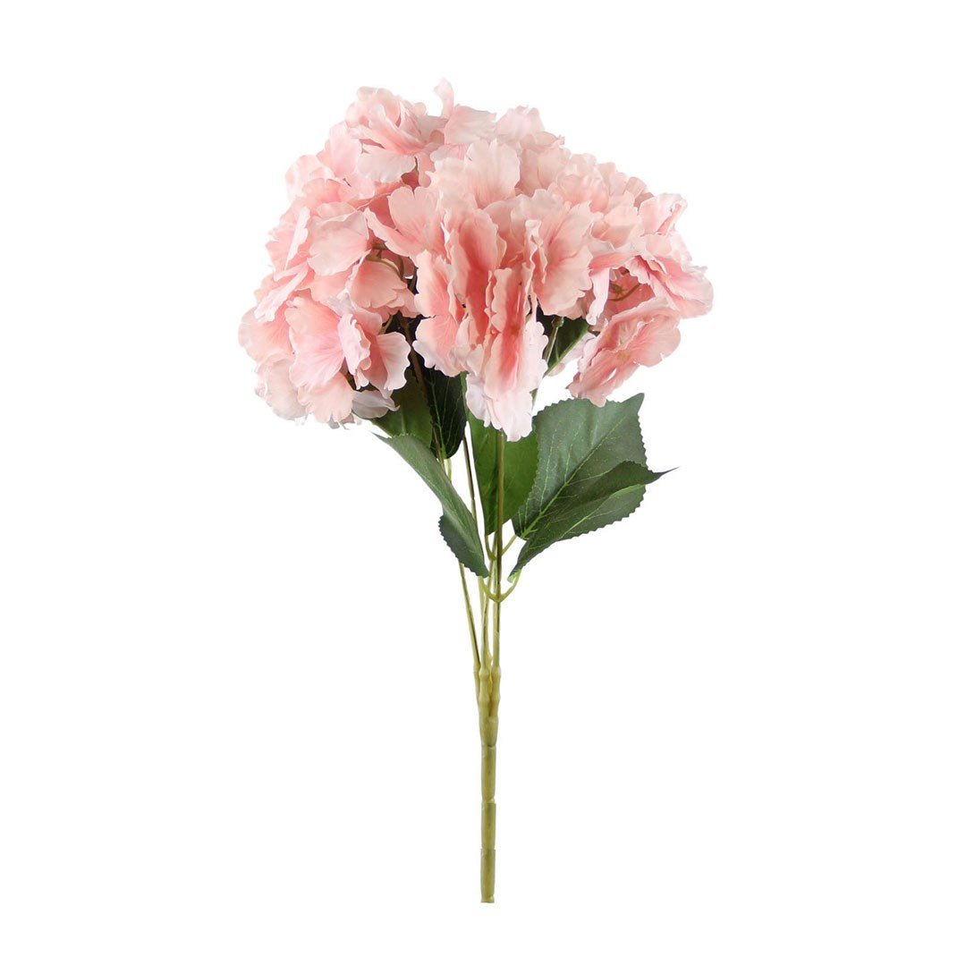 Yapay Ortanca Demet Pembe 45 cm - Yapay Çiçek Dalları ve Demetleri