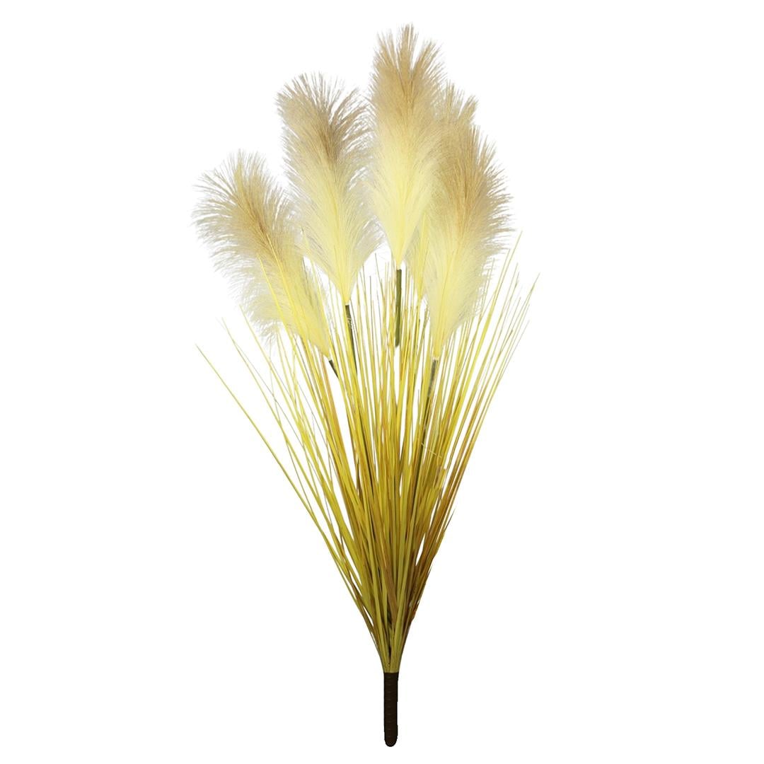 Yapay Pampas Saz Demeti Turuncu 90 cm - Yapay Saksısız Ağaçlar