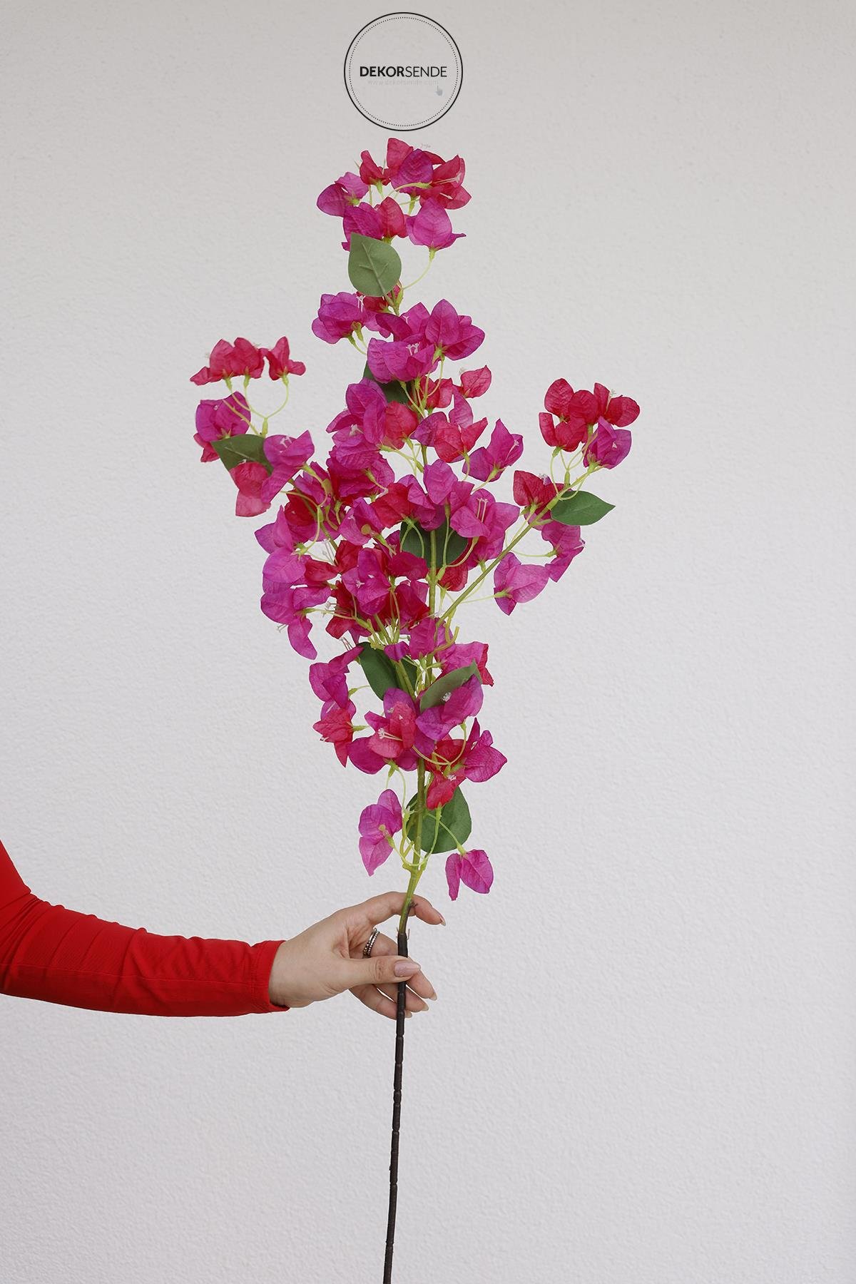 Yapay Pembe Begonvil Dal 118 cm - Yapay Çiçek Dalları ve Demetleri