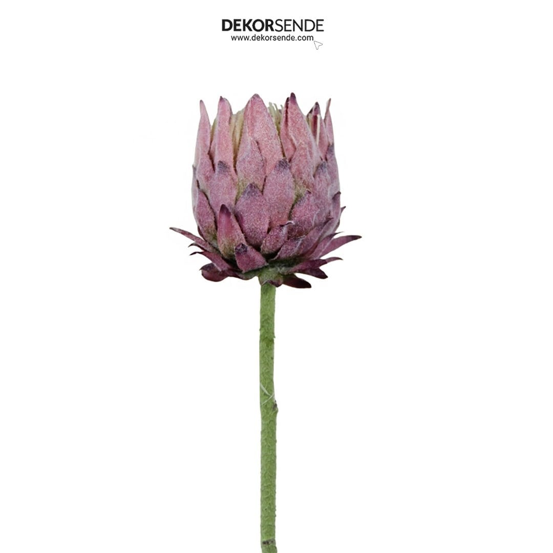 Yapay Protea Dal Lila 62 cm - Yapay Çiçek Dalları ve Demetleri