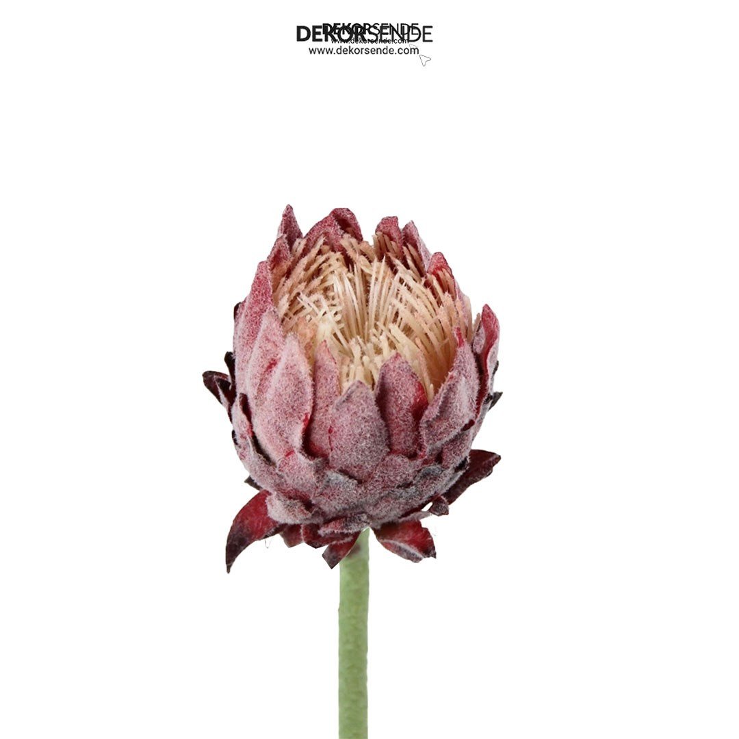 Yapay Protea Dal Pembe 62 cm - Yapay Çiçek Dalları ve Demetleri