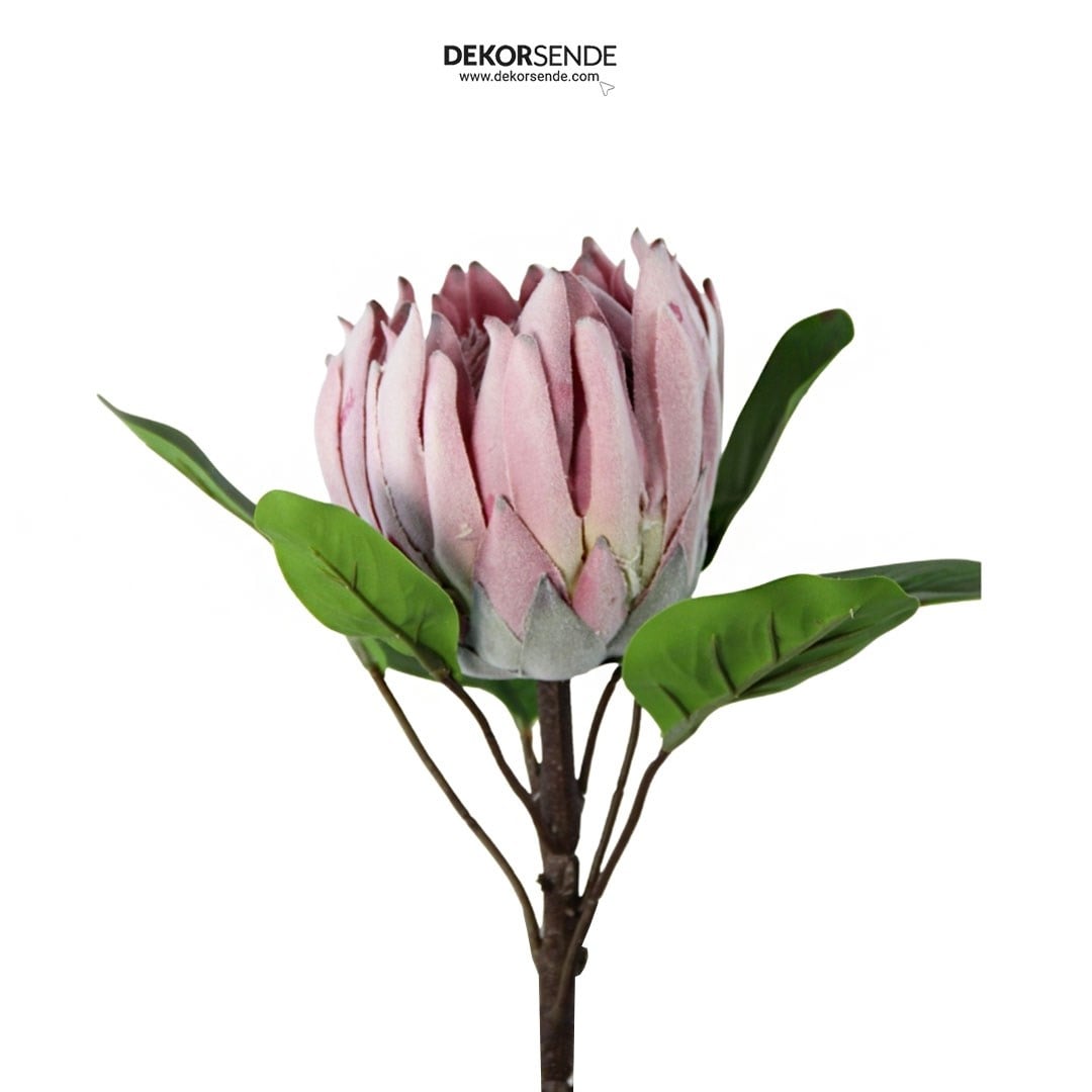 Yapay Protea Dal Pembe 70 cm - Yapay Çiçek Dalları ve Demetleri