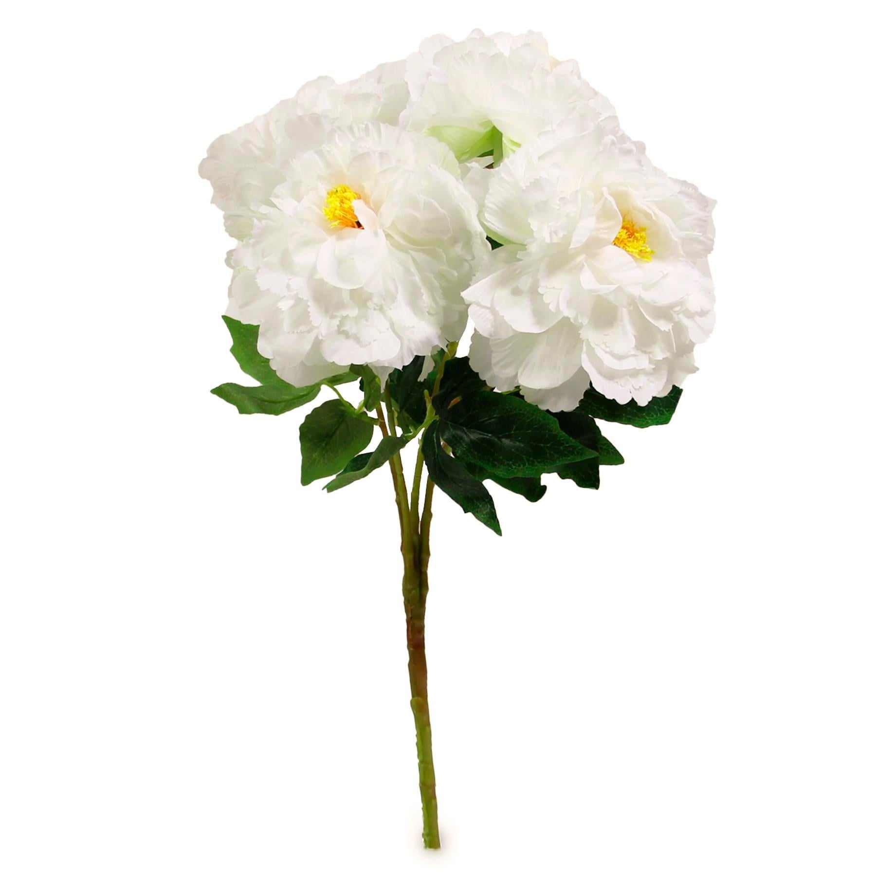 Yapay Şakayık Demeti Beyaz 45 cm - Yapay Çiçek Dalları ve Demetleri