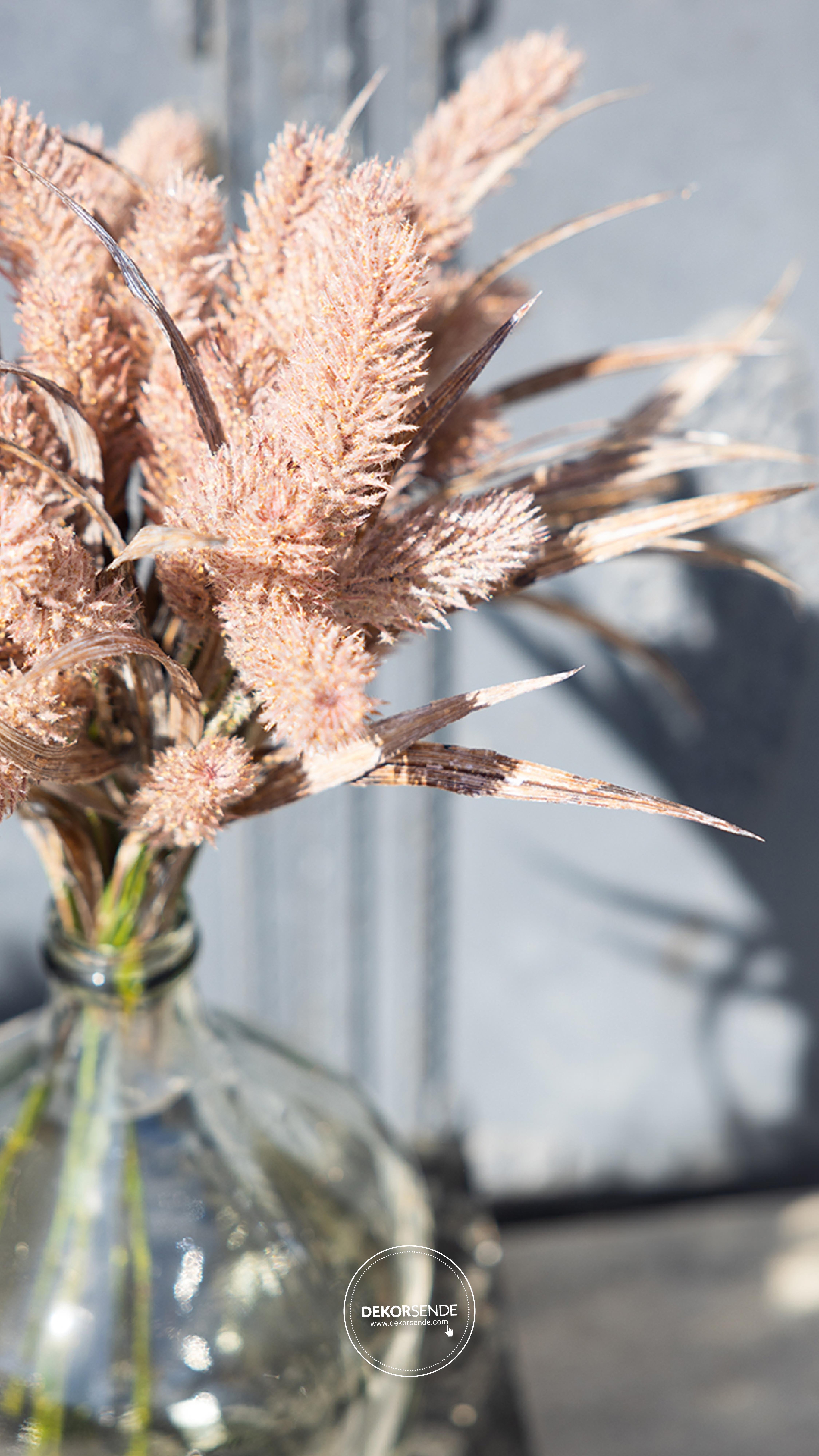 Yapay Saz Dalı Kahverengi 68 cm - Yapay Çiçek Dalları ve Demetleri