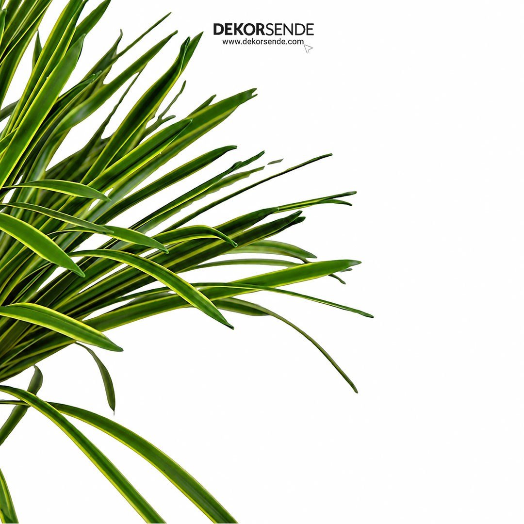 Yapay Yucca Filamentosa Ağaç Sarı Yeşil 65 cm - Kategorisiz