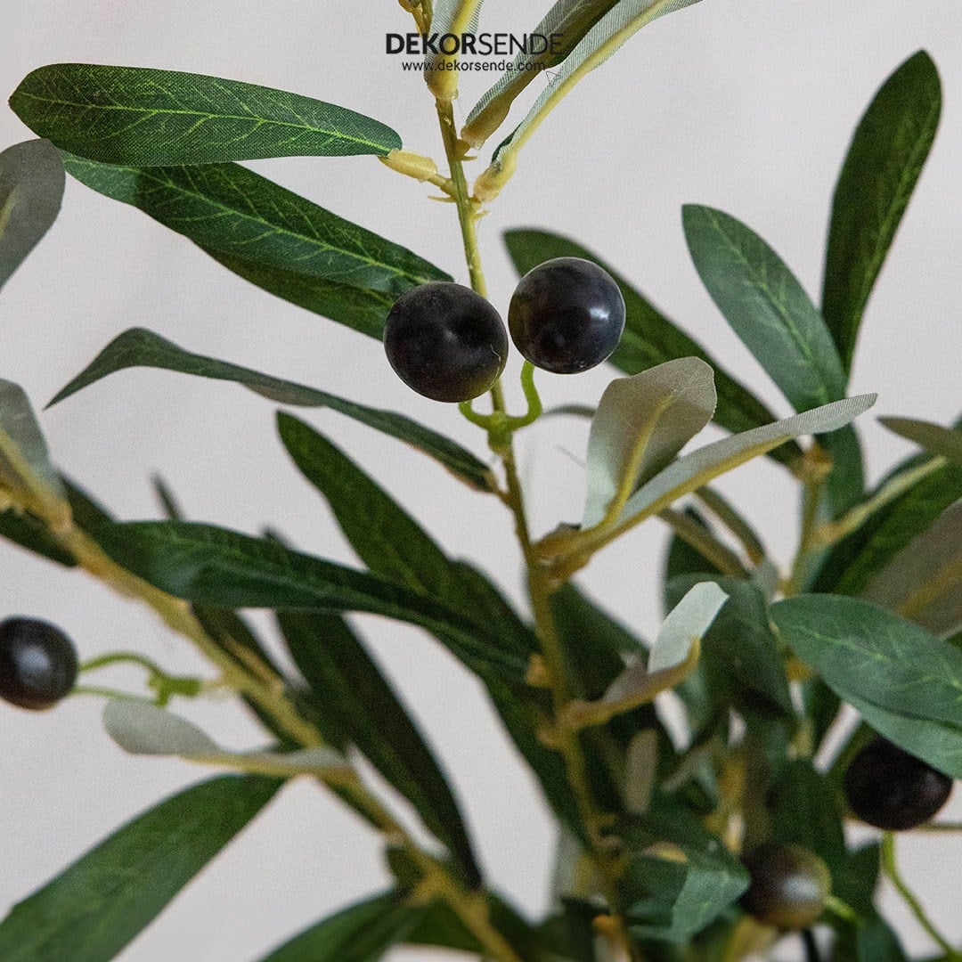 Yapay Zeytin Dalı 90 Cm - Yapay Ağaç Yaprakları
