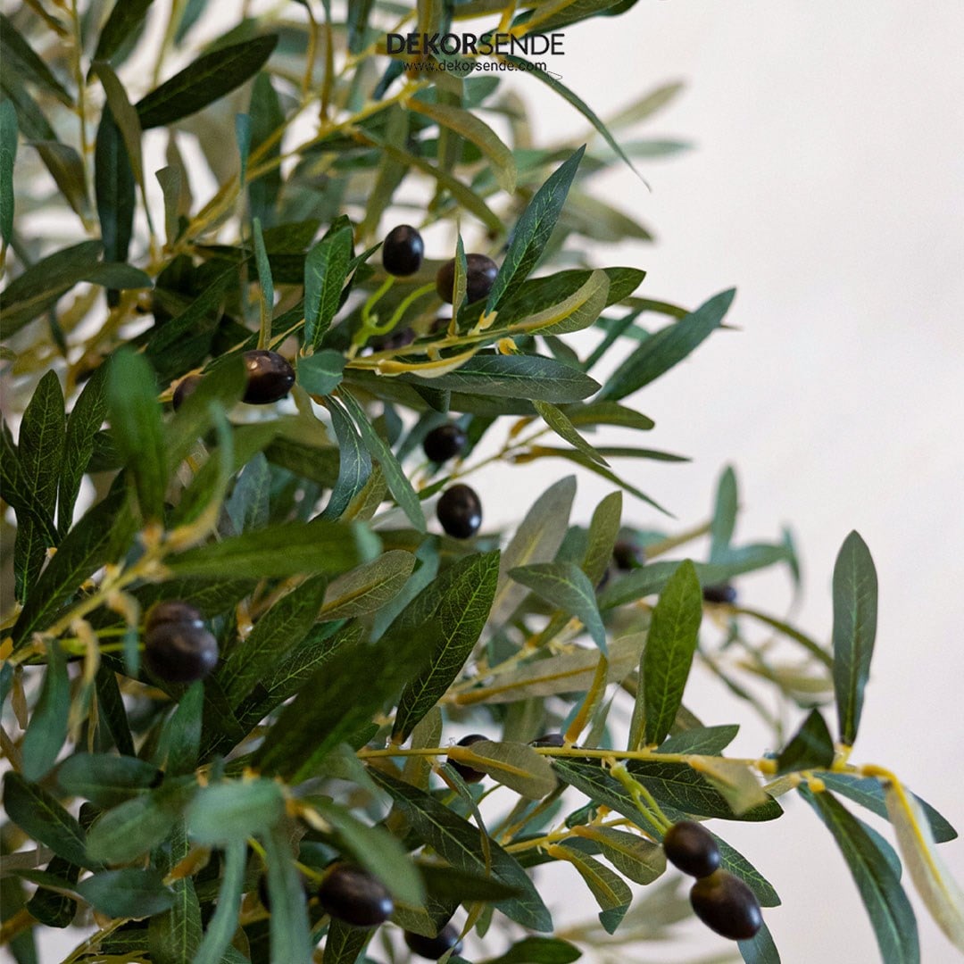Yapay Zeytin Dalı 90 Cm - Yapay Ağaç Yaprakları