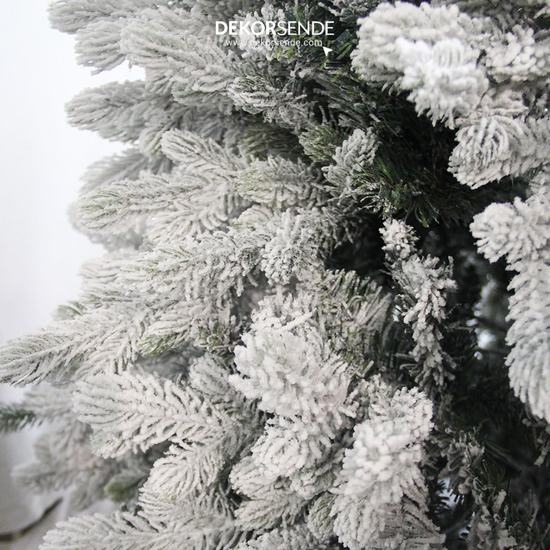 Yılbaşı Çam Ağacı 2120 Tips Karlı Yeşil 240 cm - Çam Ağacı ve Garland