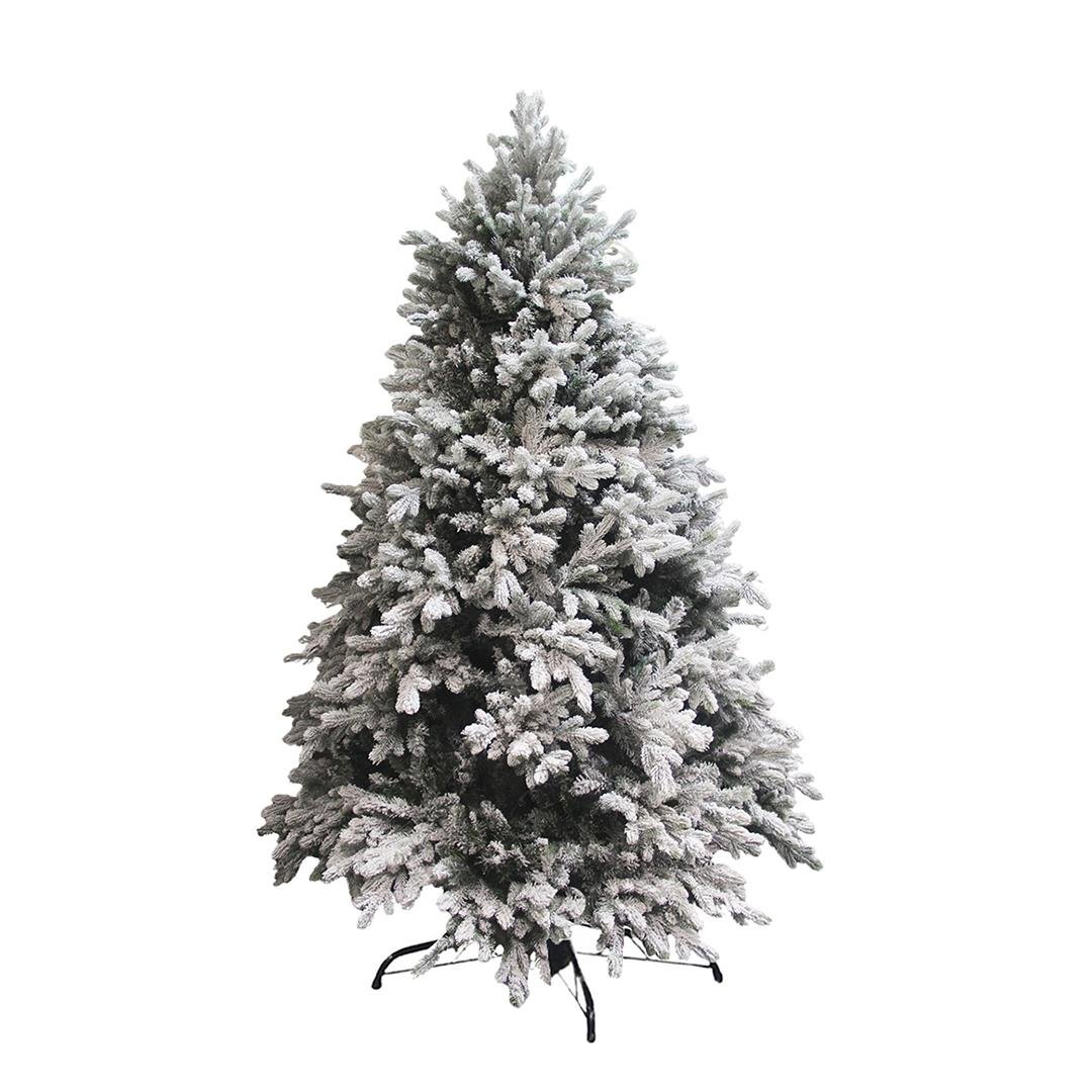 Yılbaşı Çam Ağacı Karlı Yeşil 210 cm - Çam Ağacı ve Garland