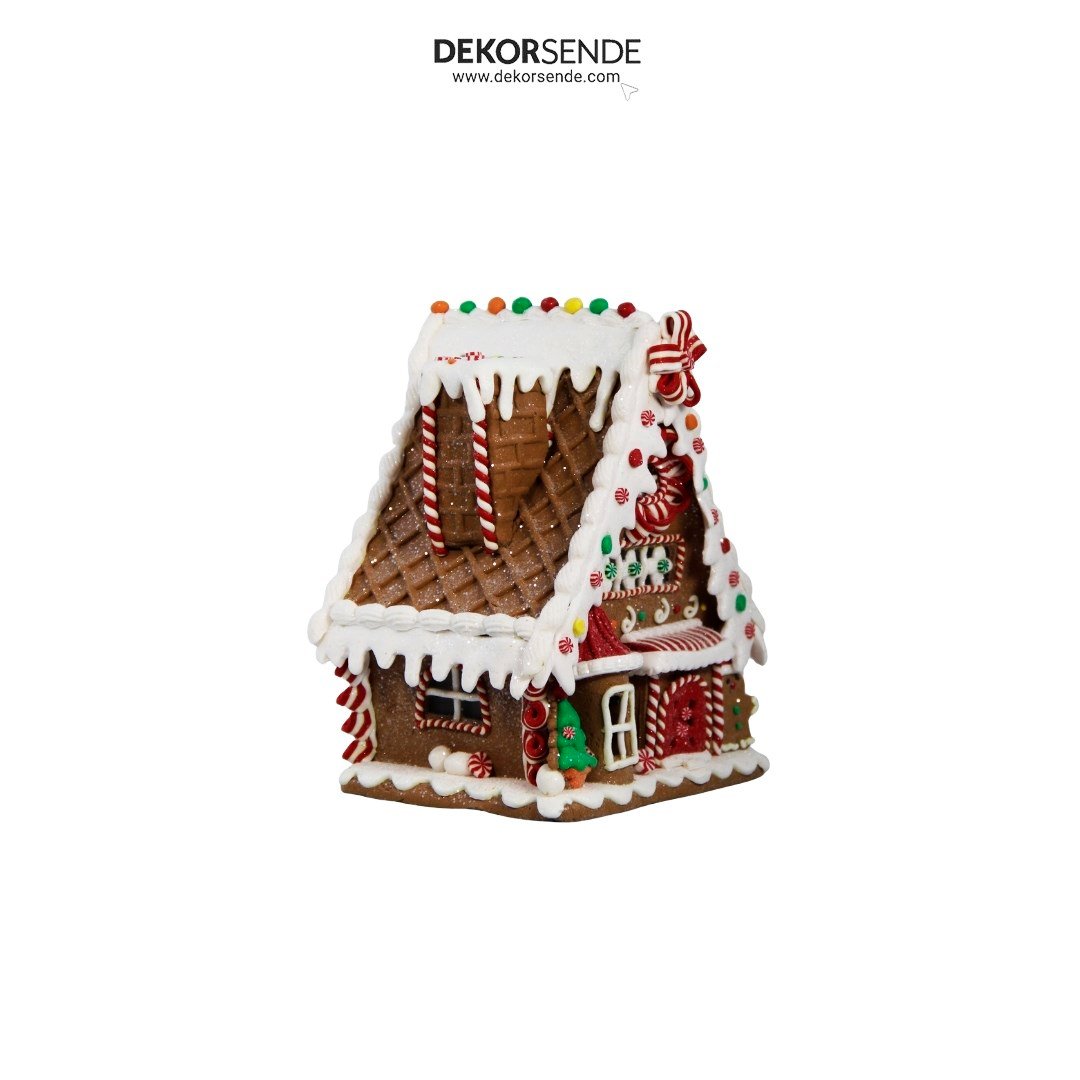 Yılbaşı Dekoratif Kurabiye Ev Biblosu Küçük Model 24 cm - Kategorisiz