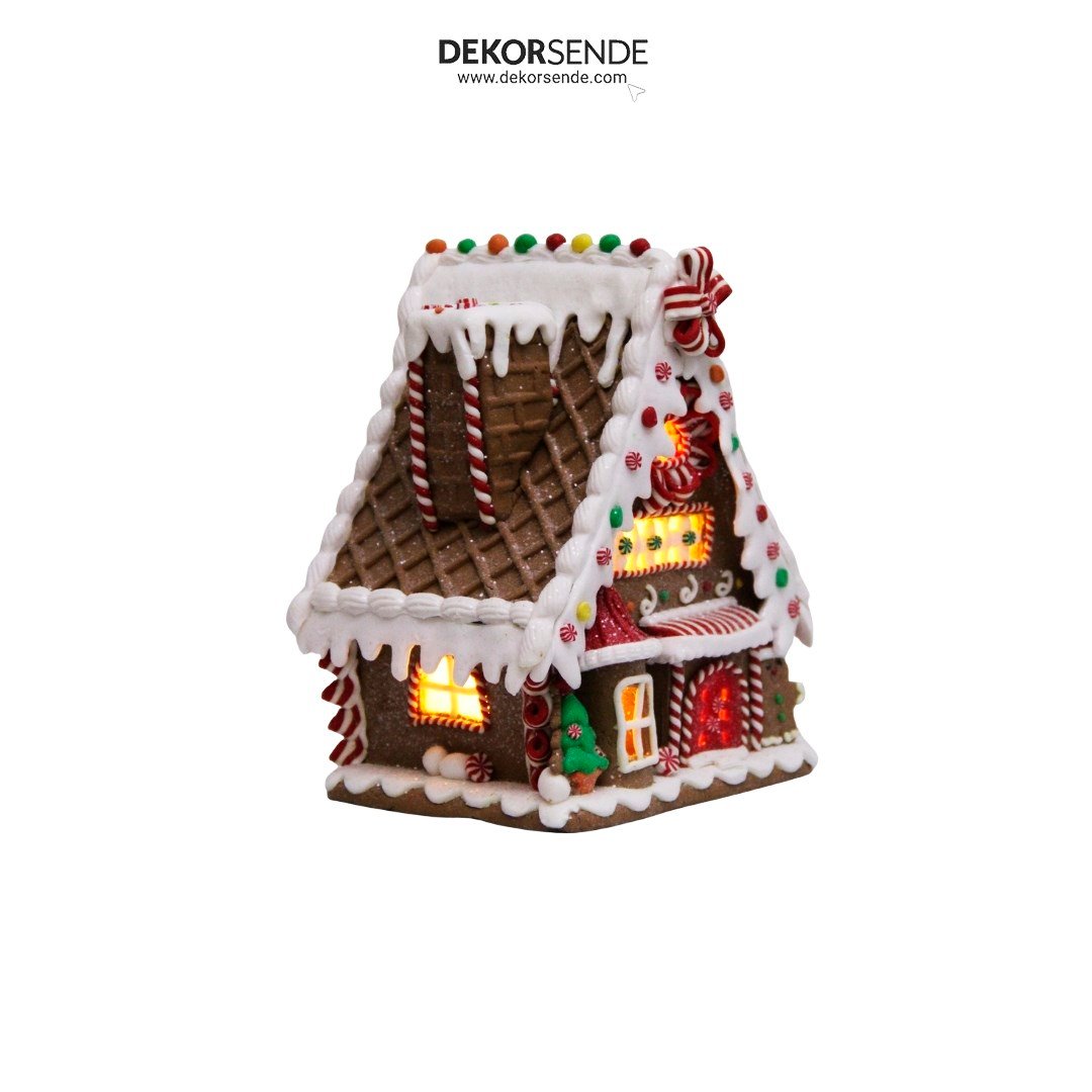 Yılbaşı Dekoratif Kurabiye Ev Biblosu Küçük Model 24 cm - Kategorisiz