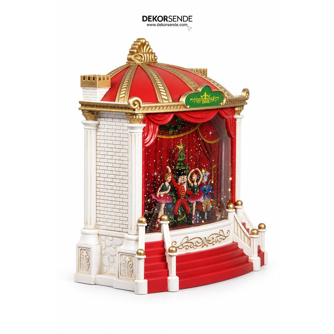 Yılbaşı Kar Küresi Işıklı Sirk Model 22x25 cm - Kategorisiz