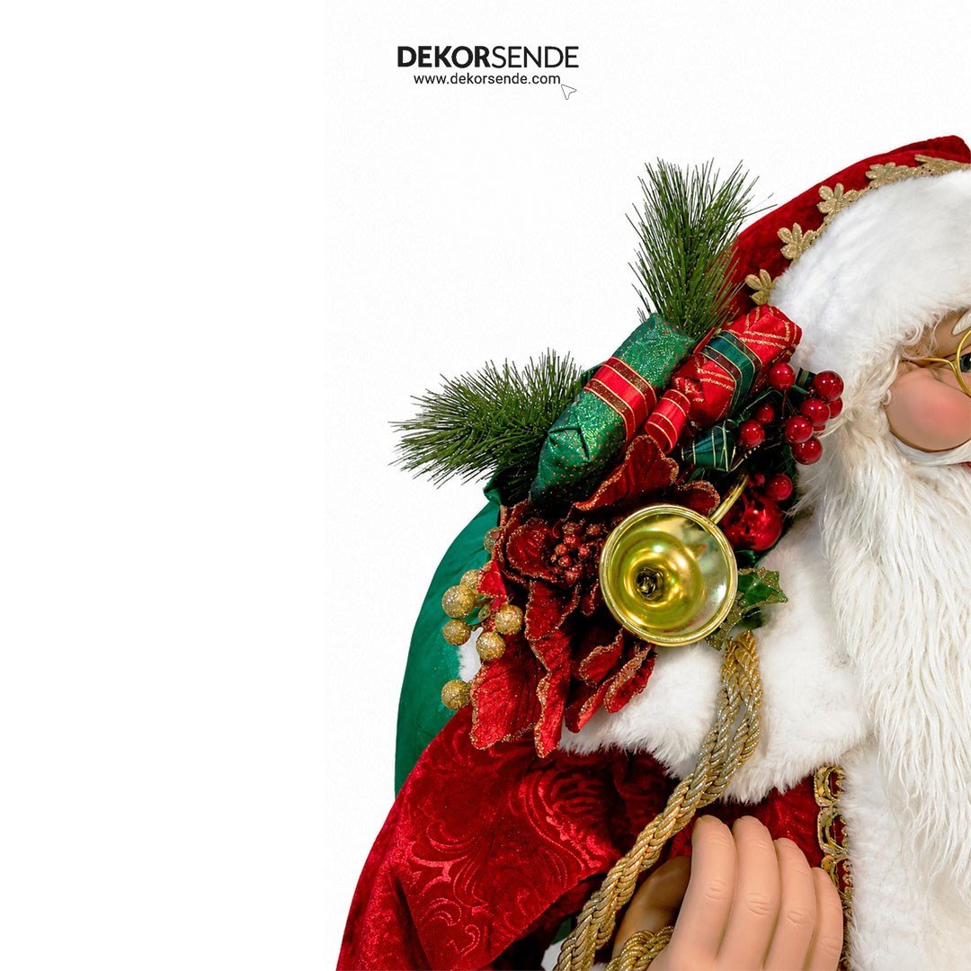 Yılbaşı Kemerli Lüks Noel Baba 150 cm - Kategorisiz