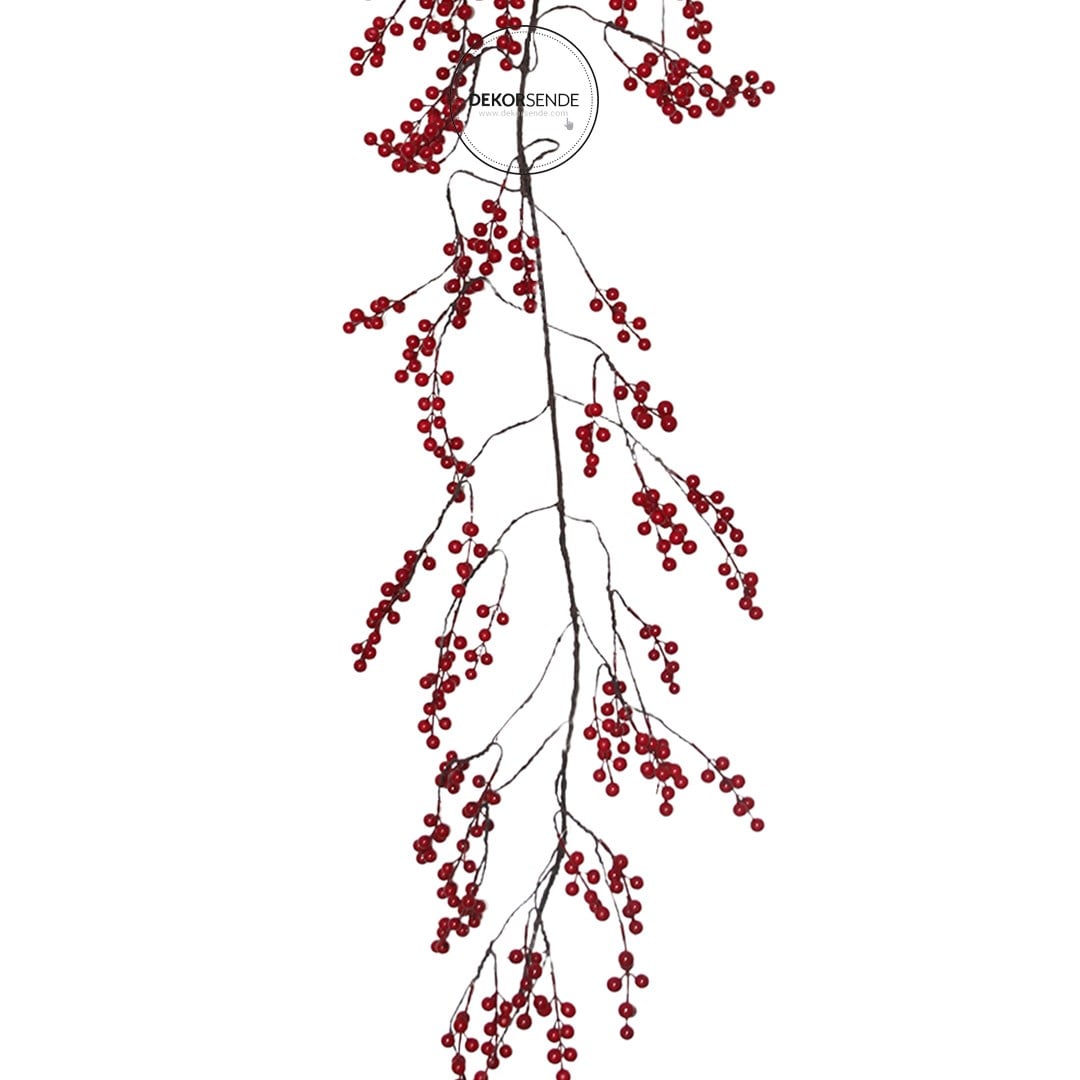 Yılbaşı Süs Berry Sarkıt Kırmızı 180 cm - Yılbaşı Aksesuarları