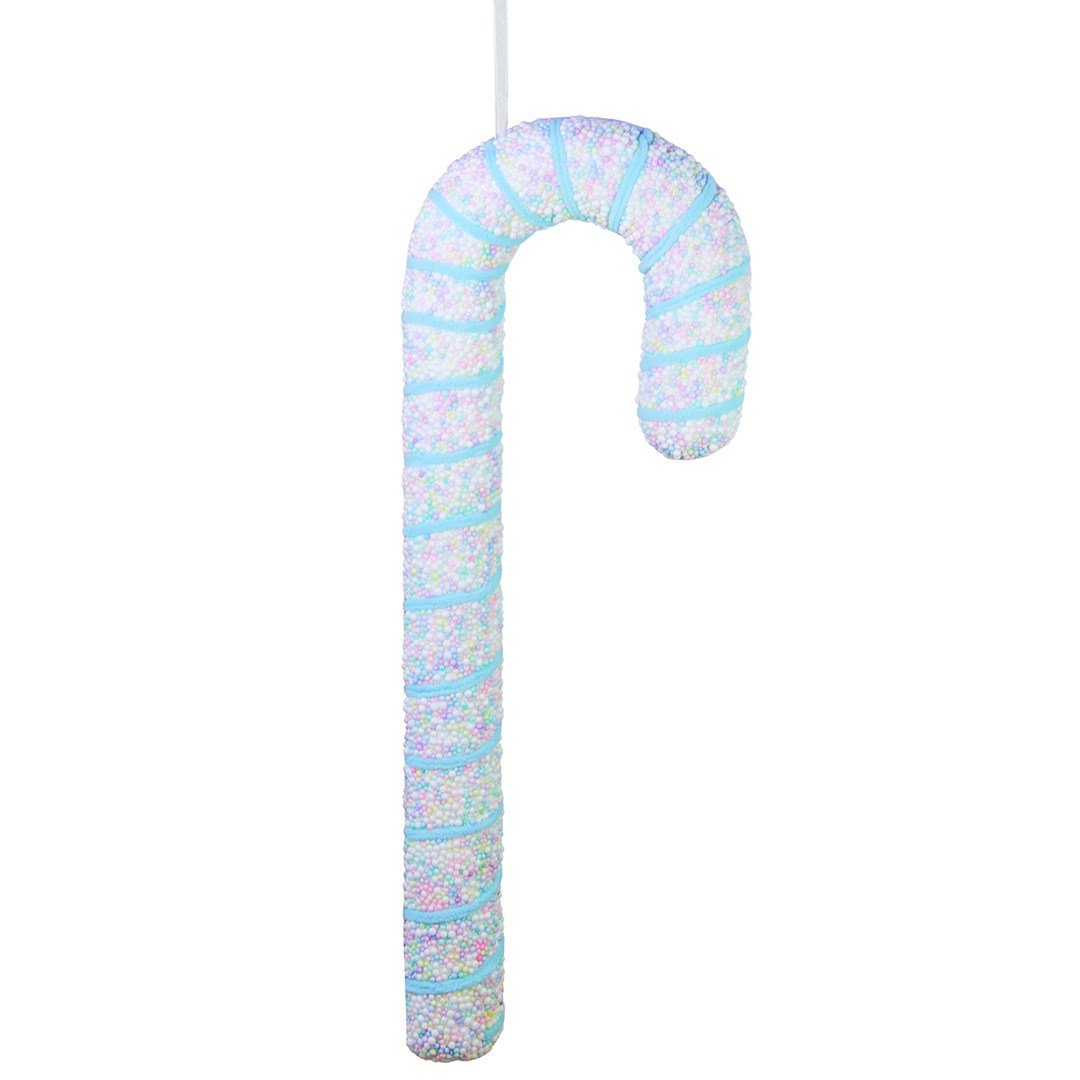 Yılbaşı Süsü Baston Şeker Pastel Mavi Pembe 50 cm - Ağaç Süsleri