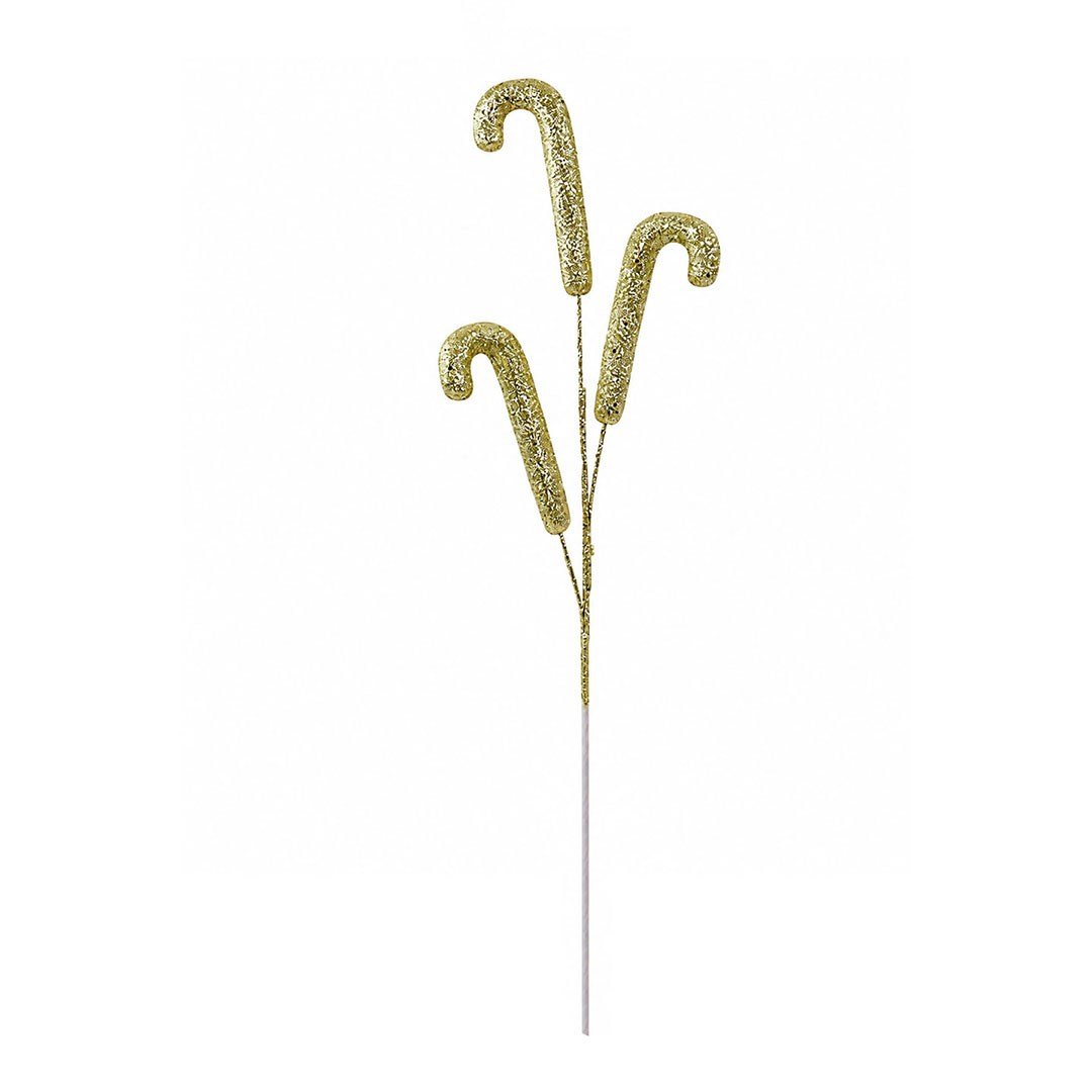 Yılbaşı Süsü Baston Şeker Pike Altın 64 cm - Kategorisiz