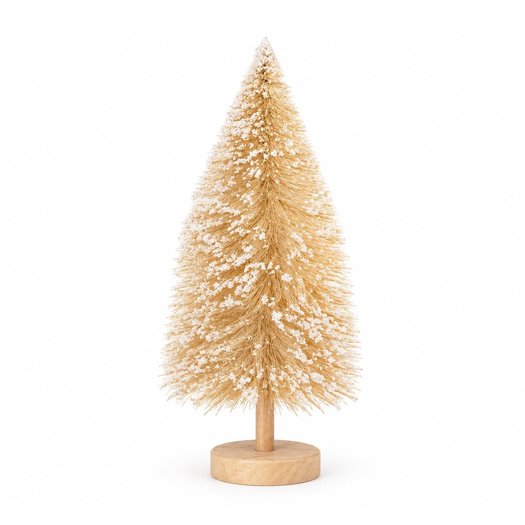 Yılbaşı Süsü Çam Ağacı Krem 40 cm - Yılbaşı Aksesuarları