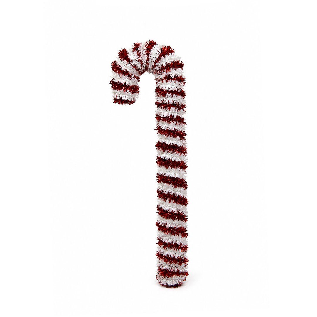 Yılbaşı Süsü Şim Şerit Baston Kırmızı Beyaz 52 cm - Kategorisiz