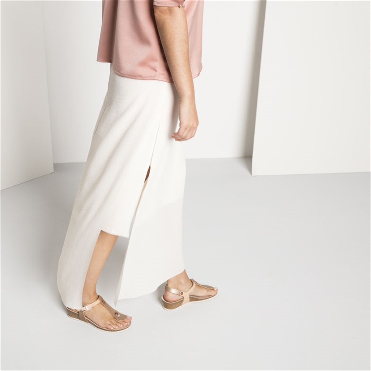 BIRKENSTOCK 1008936 ASHLEY FROSTED BAYAN SANDALET-BST008936G01ROS