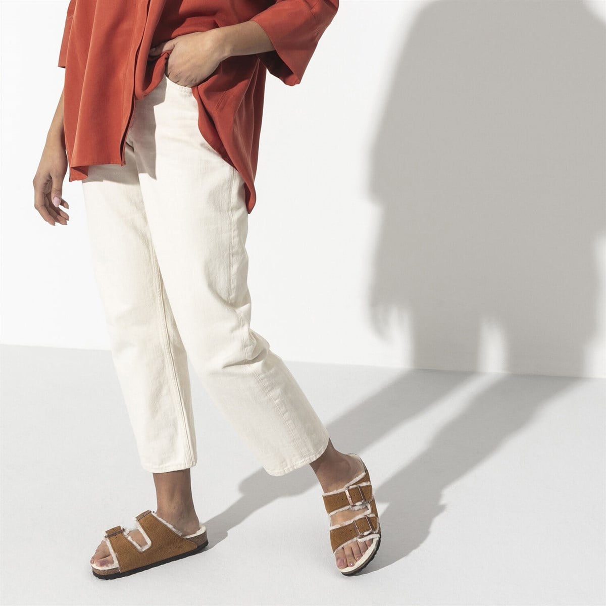 Birkenstock ARIZONA FELL Kadın Terlik-BST1001135G0840