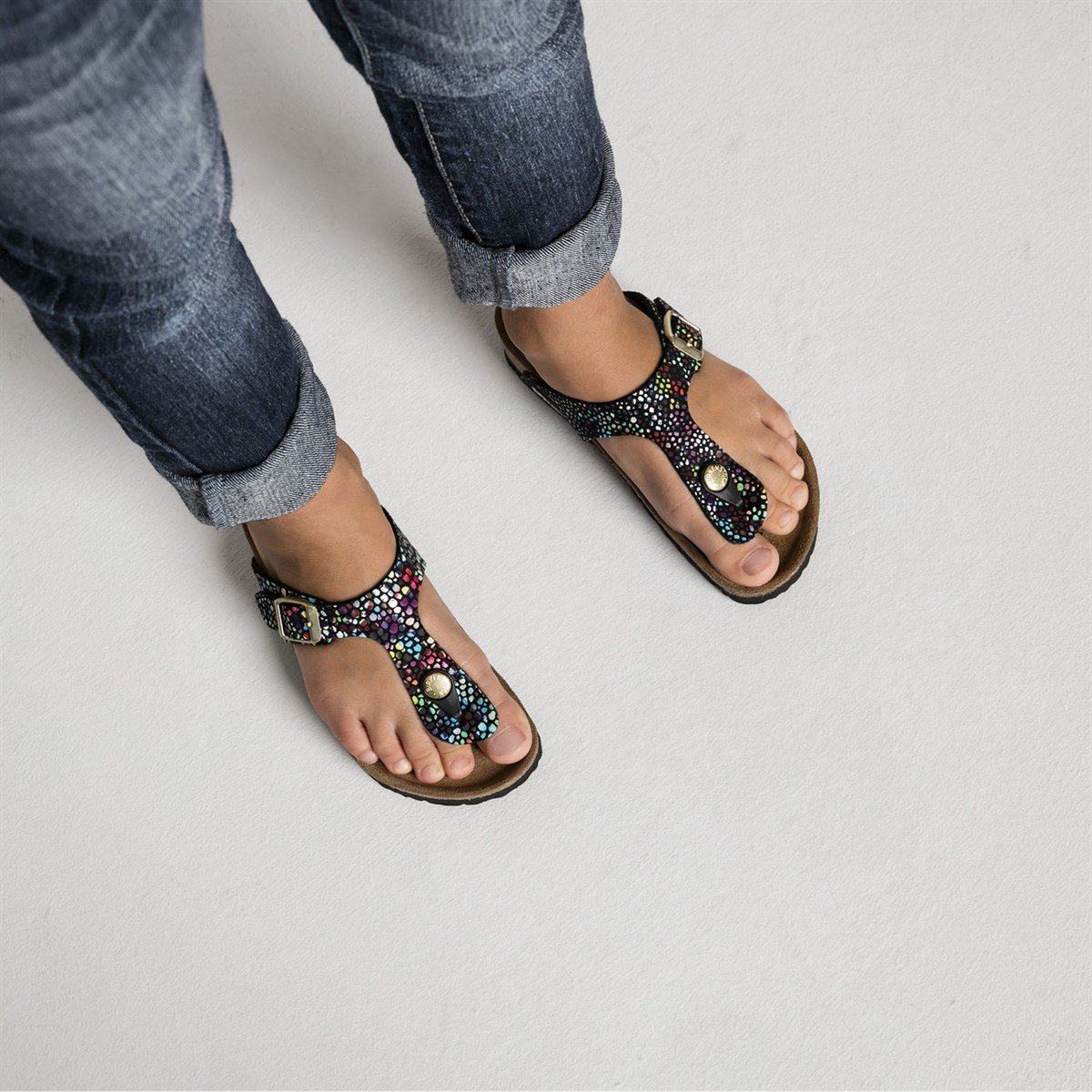 Birkenstock Gizeh Kids Mf Birco-Flor Çocuk Terlik-BST009931F01001