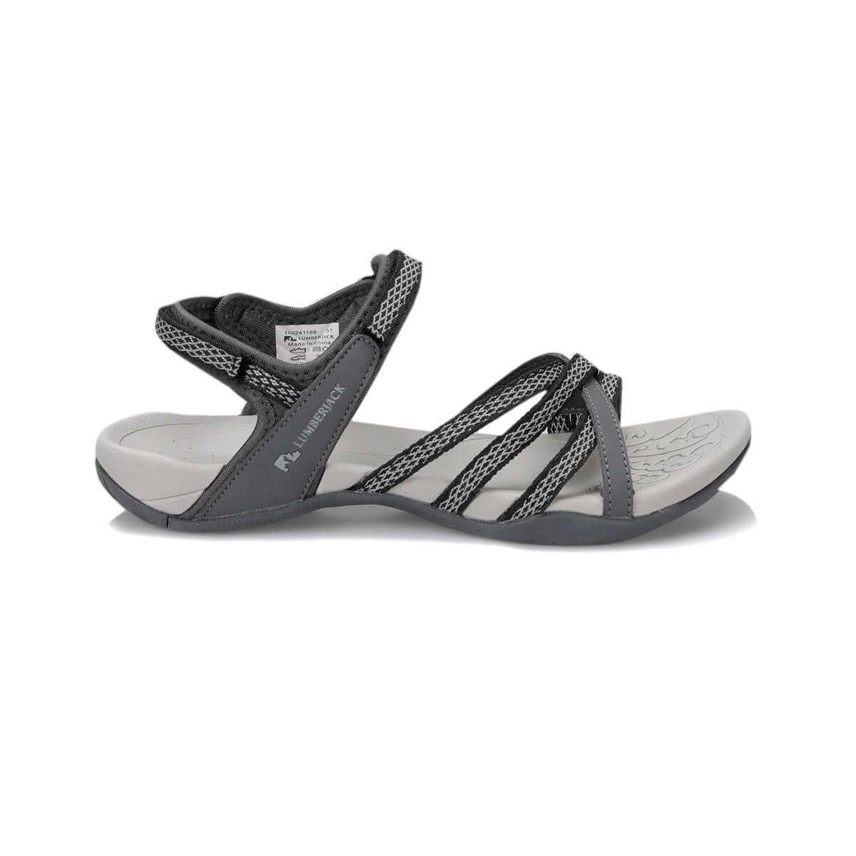 Lumberjack Eftal 100241188 Gri Kadın Sandalet-LUM241188G01001