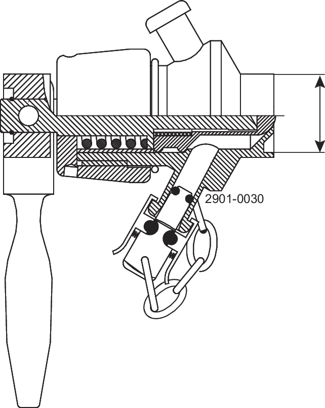 MEMBRANE SAMPLE VALVE MANUAL TYPE P (@25/1