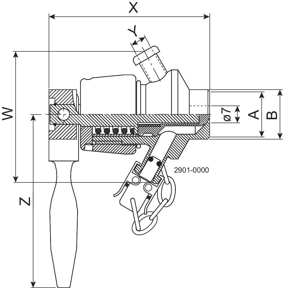 MEMBRANE SAMPLE VALVE MANUAL TYPE P (@25/1