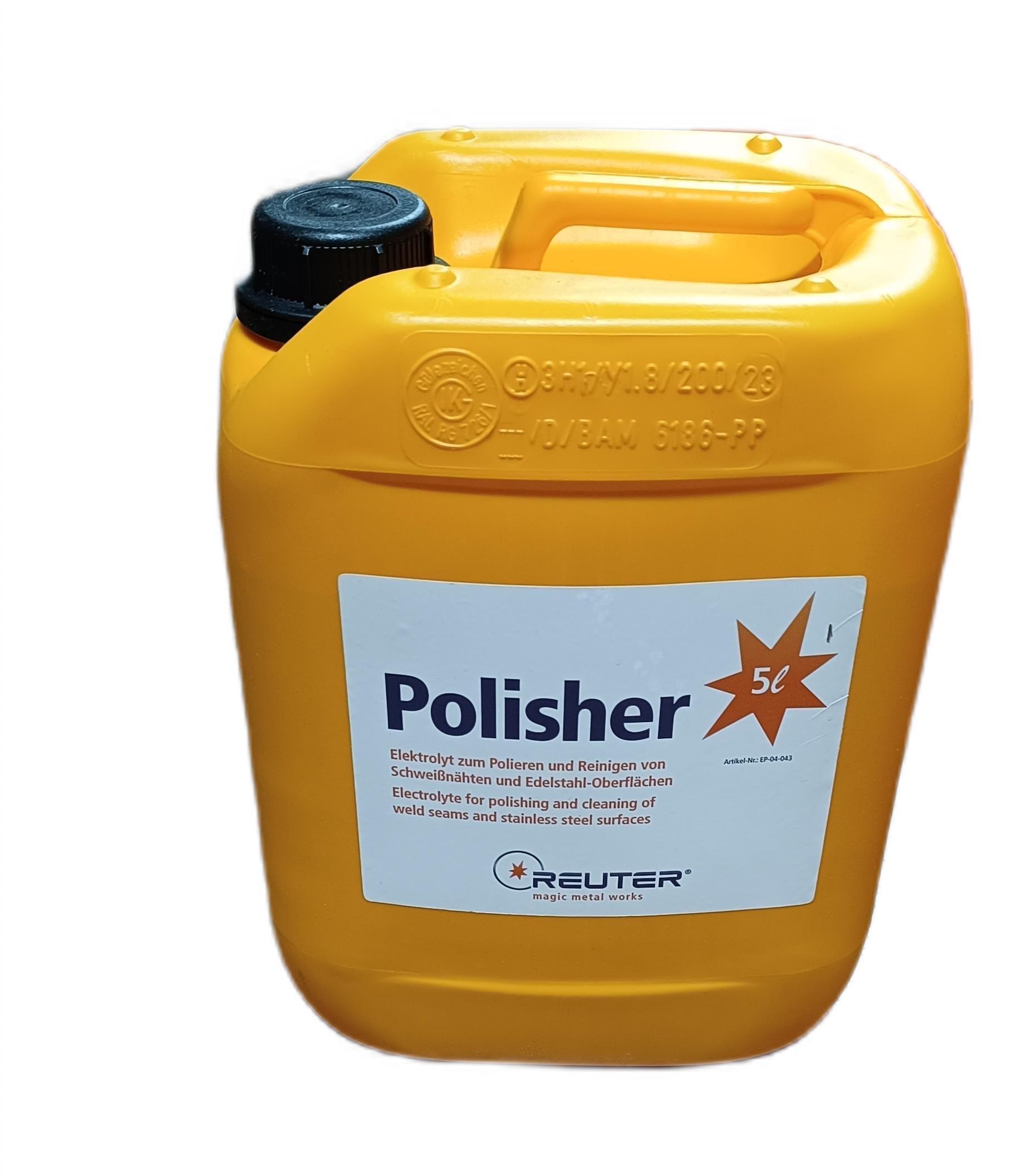 Polisher electrolyte, 5 l canister, orange