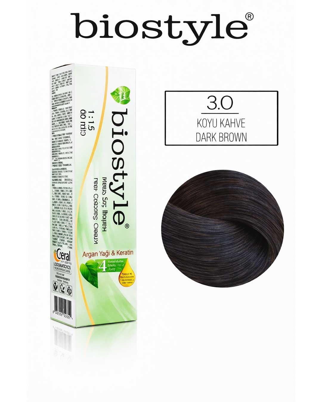 Biostyle®Biostyle | Krem Saç Boyası 60ml Biostyle Argan & Keratinli Krem Saç Boyası | Protez Saç Sepeti