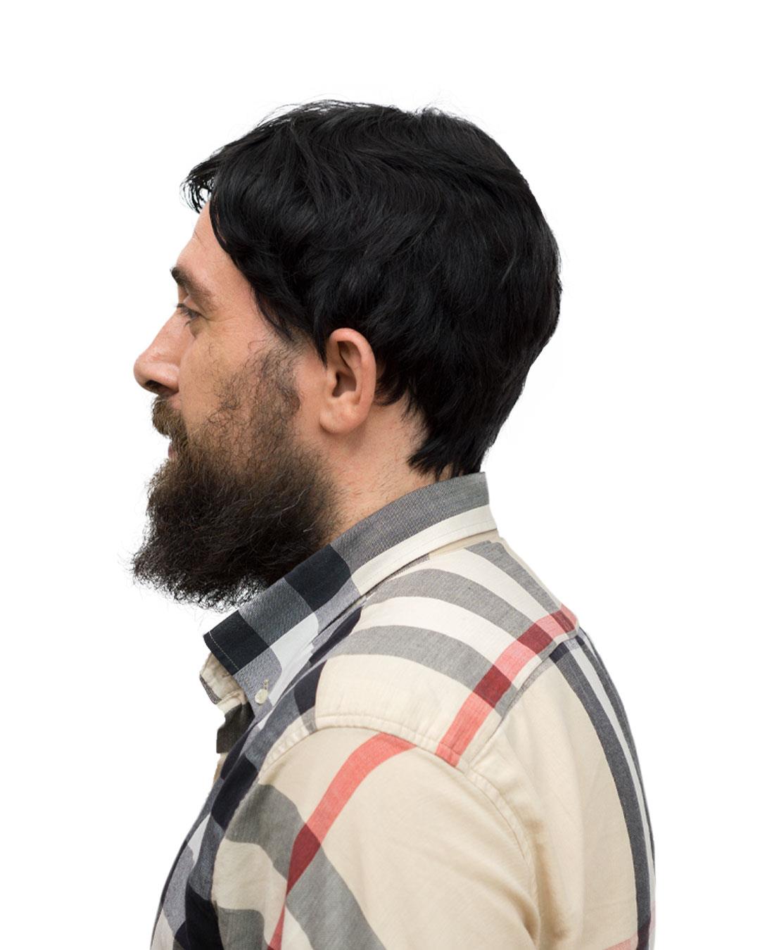S-Well®Erkek Protez Tül Peruk Siyah Erkek Protez Tül Peruk Siyah 