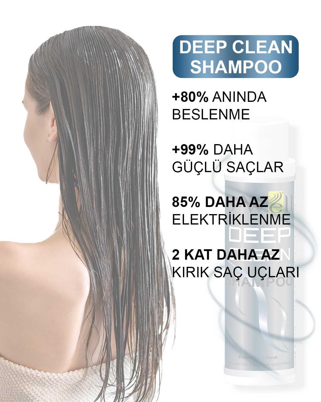 S-Well®S-Well Deep Clean Shampoo | Protez Saç Bakım Şampuanı 400 ML S-Well Deep Clean Shampoo | Protez Saç Bakım Şampuanı 400 ML - 8682190701497