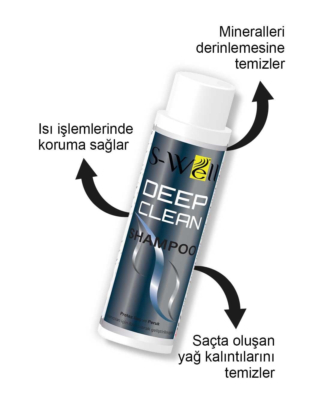 S-Well®S-Well Deep Clean Shampoo | Protez Saç Bakım Şampuanı 400 ML S-Well Deep Clean Shampoo | Protez Saç Bakım Şampuanı 400 ML - 8682190701497