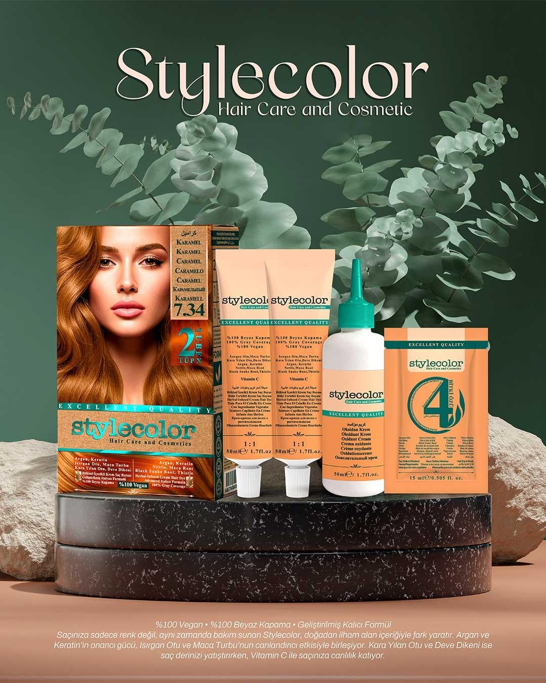 StylecolorStylecolor Bitkisel İçerikli Vegan Krem Saç Boyası Stylecolor Bitkisel Vegan Krem Saç Boyası | %100 Beyaz Kapama