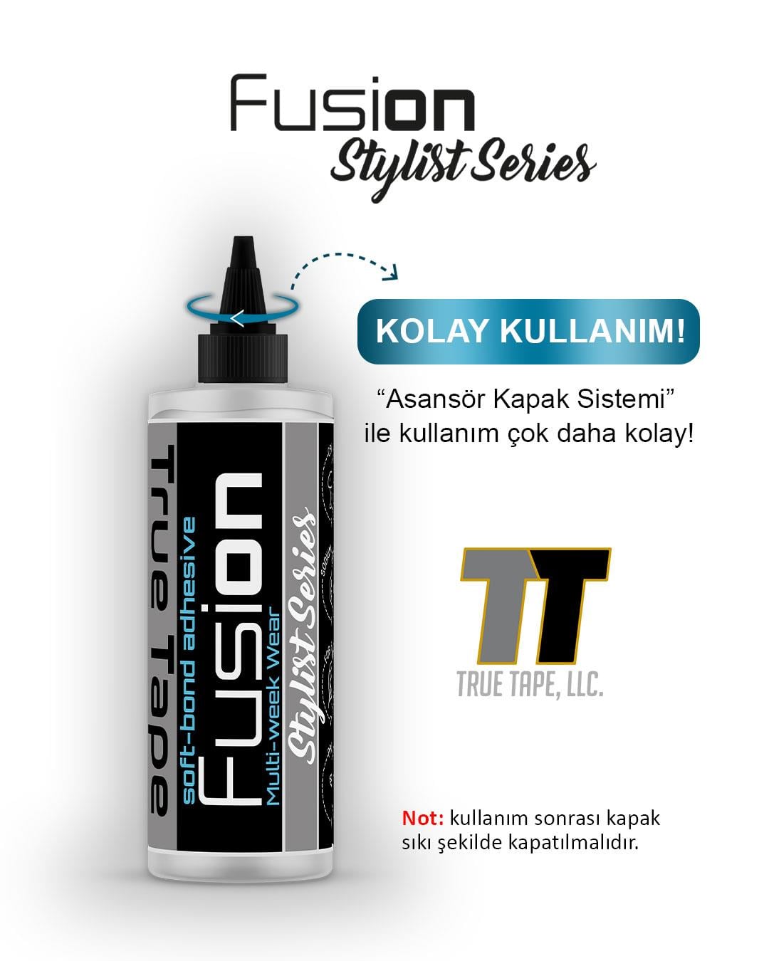 True Tape, LLC.True Tape FusiON Protez Saç Likit Yapıştırıcı 8.5 FL OZ (250ML) True Tape FusiON Protez Saç Likid Yapıştırıcı 8 FL OZ (240ML) 859843131490