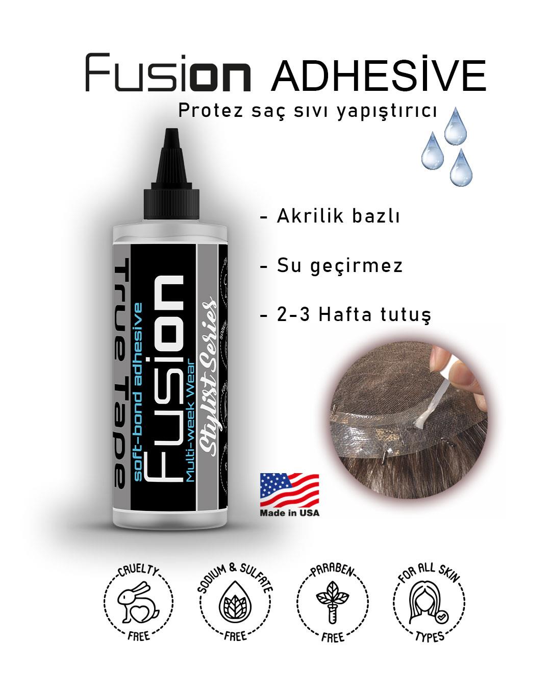True Tape, LLC.True Tape FusiON Protez Saç Likit Yapıştırıcı 8.5 FL OZ (250ML) True Tape FusiON Protez Saç Likid Yapıştırıcı 8 FL OZ (240ML) 859843131490