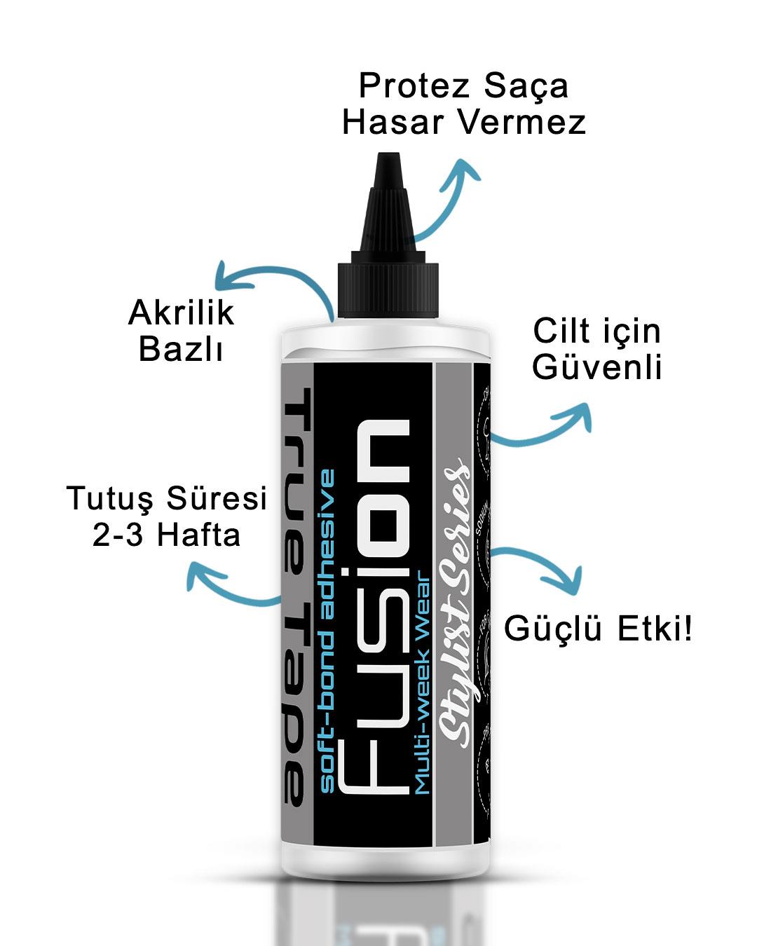 True Tape, LLC.True Tape FusiON Protez Saç Likit Yapıştırıcı 8.5 FL OZ (250ML) True Tape FusiON Protez Saç Likid Yapıştırıcı 8 FL OZ (240ML) 859843131490