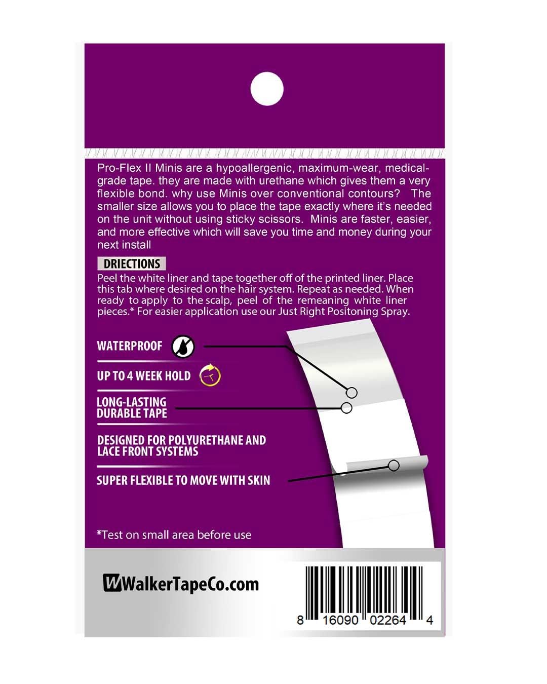 Walker TapeWalker Tape Pro-Flex II™ Mini's Protez Saç Bandı Oval (2,0cm x 7,5cm) 72 Adet Walker Tape Pro-Flex II™ Mini's Protez Saç Bandı Oval (2,0cm x 7,5cm) 72 Adet 816090022644