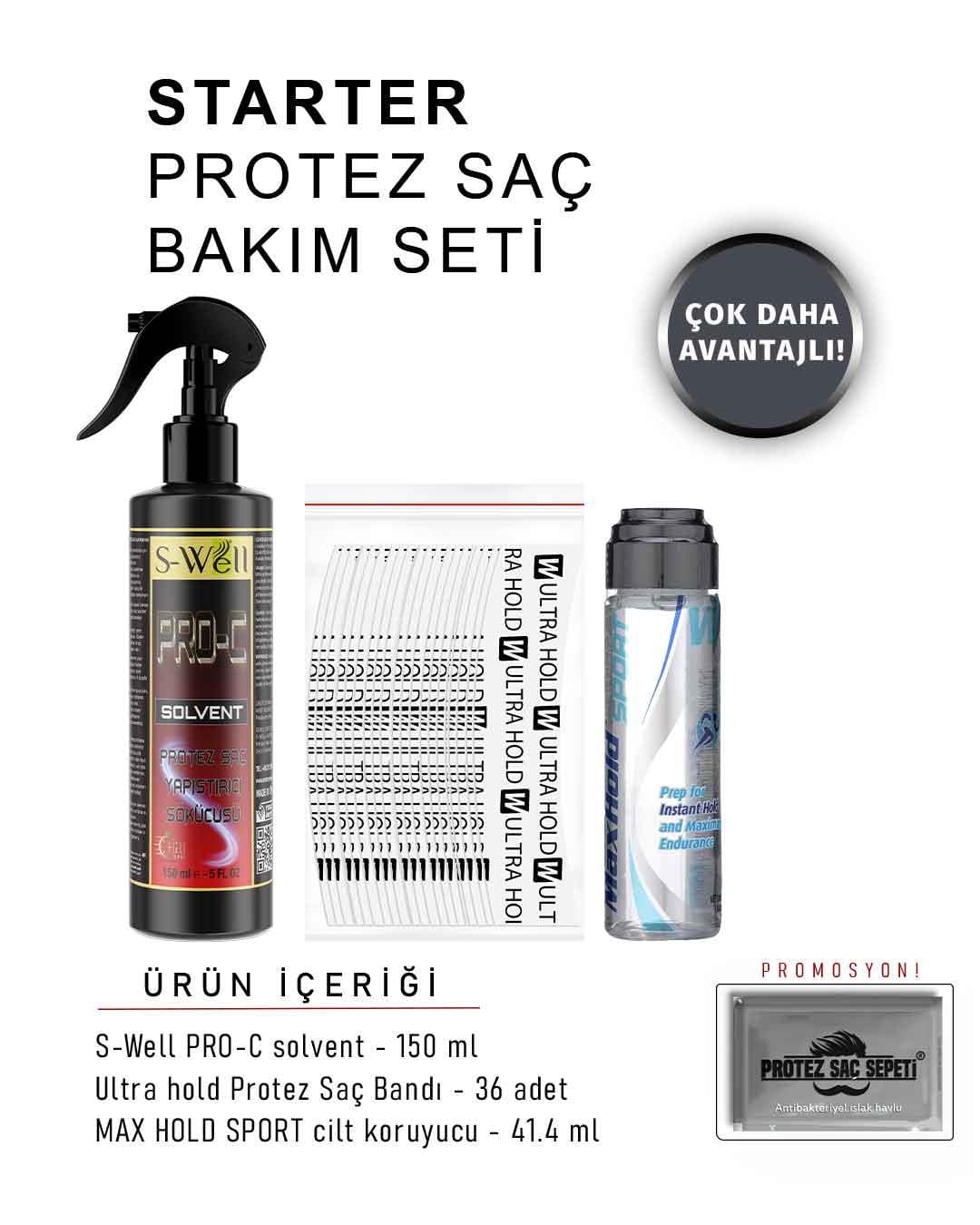 Walker TapeWalker Tape Protez Saç Bakım Seti Starter Walker Tape Protez Saç Bakım Seti Starter