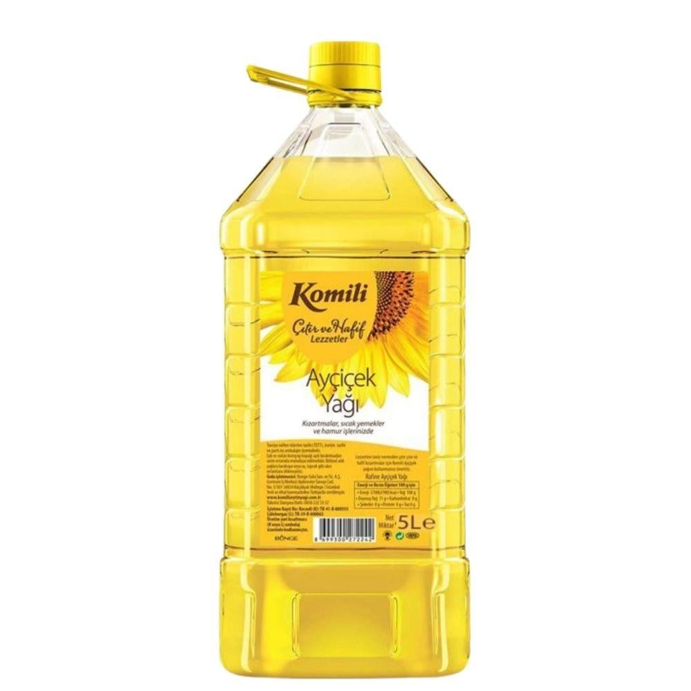 KOMİLİ AYÇİÇEK YAĞI PET 5 LTAYÇİÇEK YAĞIKOMİLİKMLY5