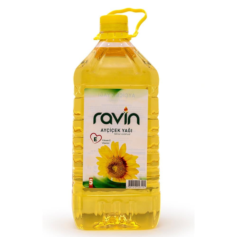 RAVİN AYÇİÇEK YAĞI 5 LTAYÇİÇEK YAĞIRAVİN212767