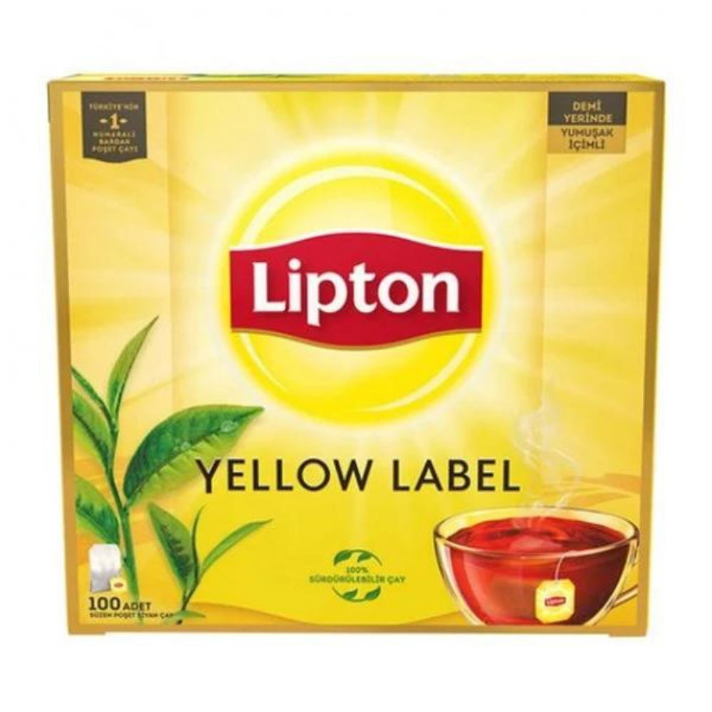 LİPTON YELLOW LABEL POŞET ÇAY 100 LÜ 200 GRBARDAK POSET ÇAYLİPTON20039147
