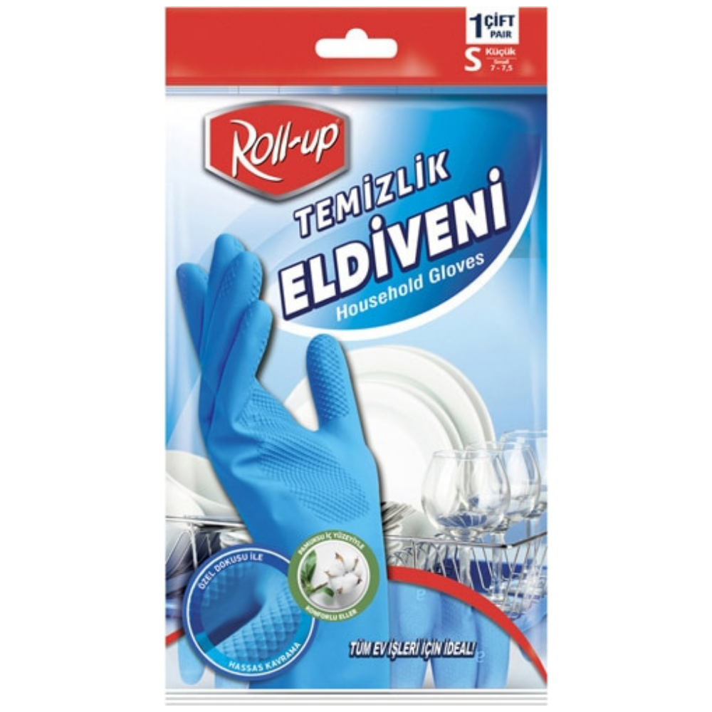 ROLL-UP TEMİZLİK ELDİVENİ S MAVİELDİVENMarkasızTM-ELD-0085