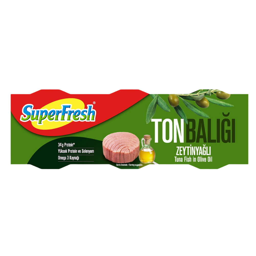SUPERFRESH TON BALIĞI  ZEYTİNYAĞLI 3 LÜPRATİK YEMEKSÜPERFRESH1003675